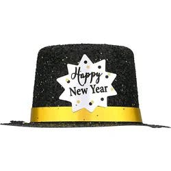 Happy New Year Mini Glitter Hat 1 Count - Each