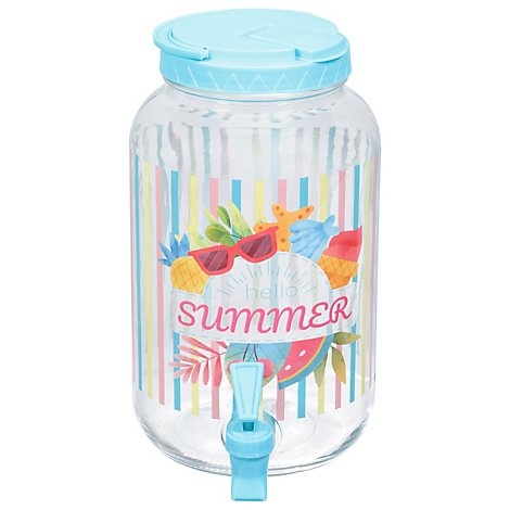 slide 1 of 1, Ssel 1gal Glass Tea Jar - EA, 1 gal