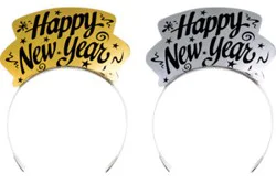 Silver Gold New Year Tiara Styles May Vary 1 Count - Each