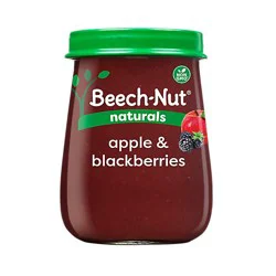 Beechnut Naturals St 2 Apple Blkbry Jar - 4 Oz
