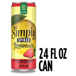 Simply Spiked Strawberry Lemonade 5% Abv Can - 24 Fl. Oz.