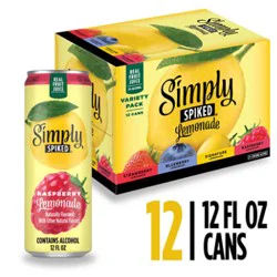 Simply Spiked Variety Pack Hard Seltzer 5% Abv Cans - 12-12 Fl. Oz.