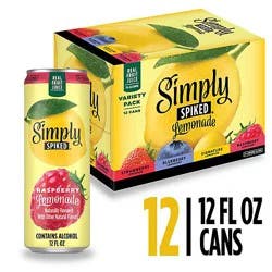 Simply Spiked Variety Pack Hard Seltzer 5% Abv Cans - 12-12 Fl. Oz.