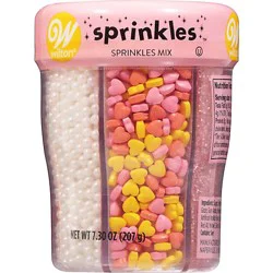 Wilton Sprinkle Mix Primary Pink 6 Cell - 7.3 Oz