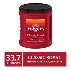 Folgers Classic Roast Ground Coffee Medium Roast - 33.7 Oz