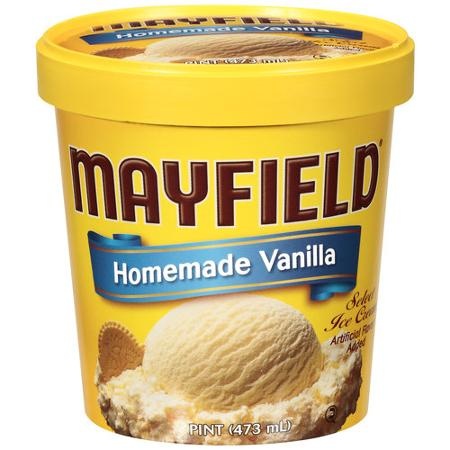 slide 1 of 1, Mayfield Homemade Vanilla Ice Cream, 16 oz