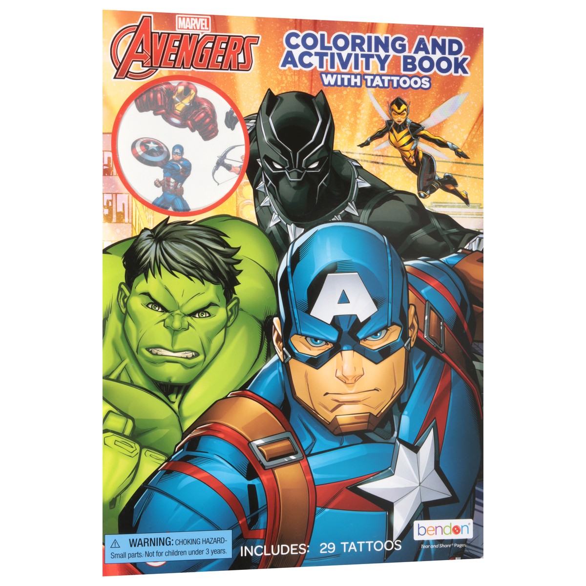 slide 5 of 11, Bendon Avengers Color Activity Book With Tattoos - Ea, 1 ct