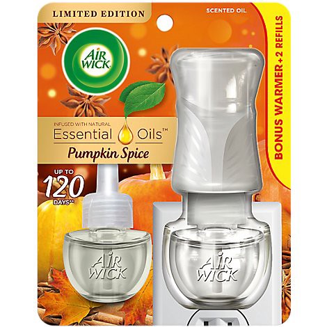 slide 1 of 1, Air Wick Warmer Pumpkin Spice Refill - Each, 1 ct