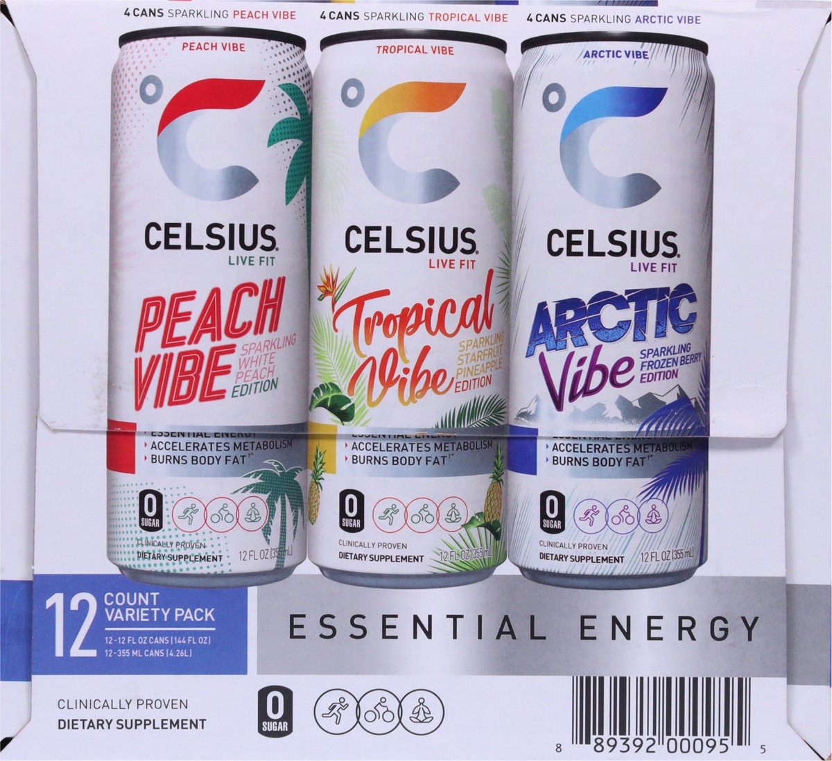 slide 11 of 11, Celsius Vibe Variety - 12-12 Fz, 12 ct; 12 fl oz