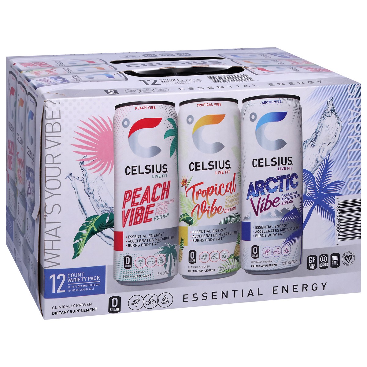 slide 9 of 11, Celsius Vibe Variety - 12-12 Fz, 12 ct; 12 fl oz