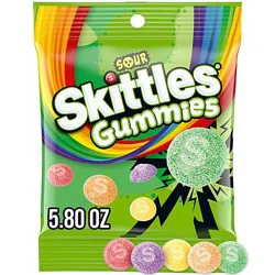 Skittles Sour Gummies Gummy Candy Bag - 5.8 Oz