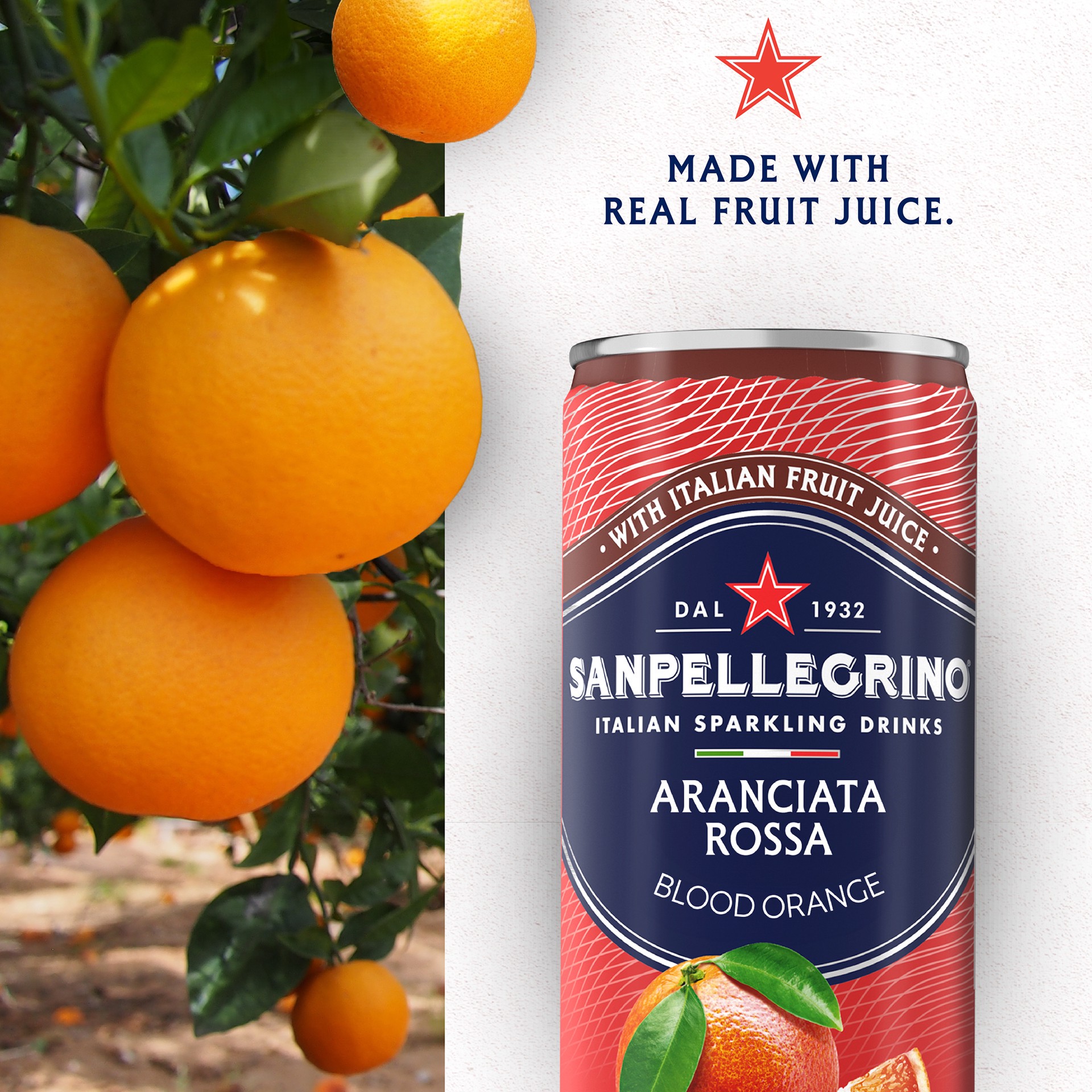 slide 4 of 5, Sanpellegrino Aranciata Rossa In Can - 6-11.15 Fl. Oz., 6 ct; 330 ml