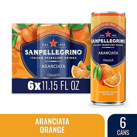 slide 1 of 1, San Pellegrino Aranciata - 6-330 Ml, 1980 ml