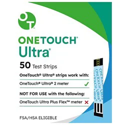 Onetouch Ultra Test Strips - 50 Ct