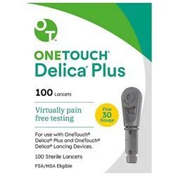 Onetouch Delica Plus 30g Lanct - 100 Ct
