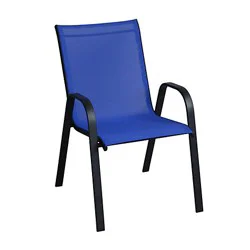 Signature SELECT Blue Steel Sling Chair - Each