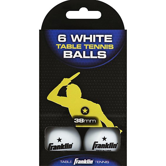 slide 1 of 1, Franklin Ping Pong Ball White West Coast - Ea, 1 ct