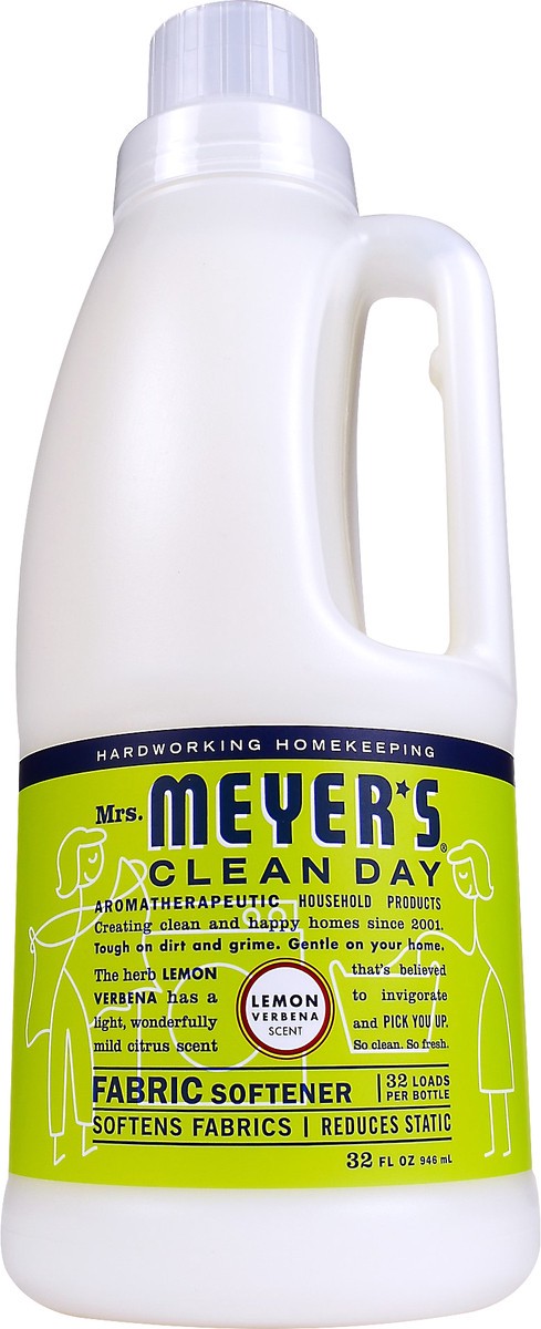 slide 2 of 6, Mrs. Meyer's Clean Day Lemon Verbena Scent Fabric Softener 32 oz, 32 fl oz