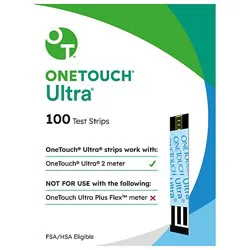 Onetouch Ultra Test Strips - 100 Ct
