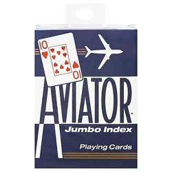 Uspc Aviator Jumbo Poker Cards - Ea