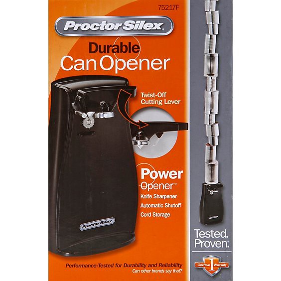 slide 1 of 5, Proctor Silex Can Opener Black - Ea, 1 ct
