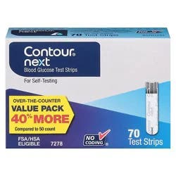 Contour Next Test Strip Cash70 - 70 Ct