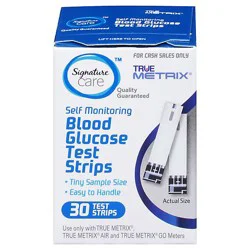 Signature Select/care Blood Glucose Test Strips - 30 Count