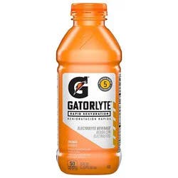 Gatorade Gatorlyte Rapid Rehydration Electrolyte Beverage Orange Naturally Flavored - 20 Fz