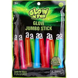 Glow N Fun 10 Pack Glow Jumbo Sticks - Each
