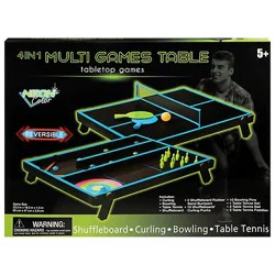 Pmt Holdings Neon 4-In-1 Tabletop Games Set - Each