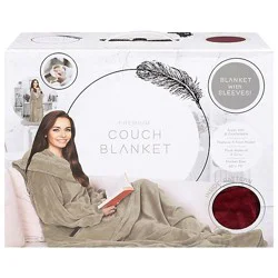 Slvr Flannel Couch Blanket - Ea