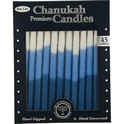 Shulsinger Chanukah Candle Blue - 45 Ct