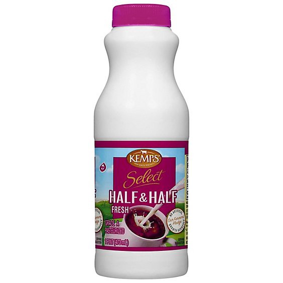 slide 1 of 1, Kemps Select Half & Half - Pint, 16 oz