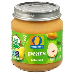 O Organics Baby Food Pears - 4 Oz