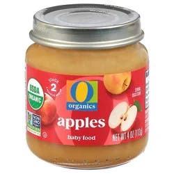 O Organics Baby Food Apples - 4 Oz
