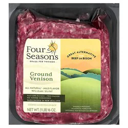 Four Seasons New Zealand Premium Lean Ground Venison - 16 Oz