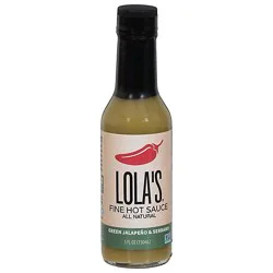 Lolas Fine Hot Sauce Sauce Hot Grn Jal Serrano - 5 Oz