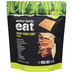 Every Body Eat Fiery Chili Lime Snack Thins - 4 Oz