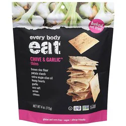 Every Body Eat Chive & Garlic Snack Thins - 4 Oz