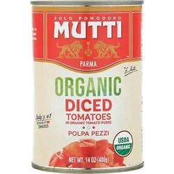 Mutti Tomatoes Diced Org - 14 Oz