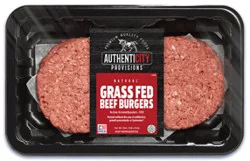 Authenticity Provisions Grass Fed Beef Burgers - 16.8 Oz