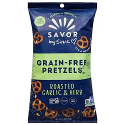 Savor By Suzie Roasted Garlic Herb Grain Free Pretzels - 5 Oz