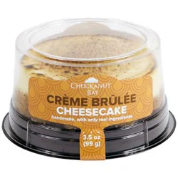 Creme Brulee Cheesecake 3 Inch - 3.5 Oz