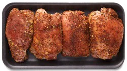 Chicken Thighs Boneless Bbq Seasoned - Lb