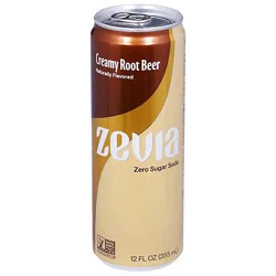 Zevia Zero Sugar Creamy Root Beer Soda - 12 Fl. Oz.