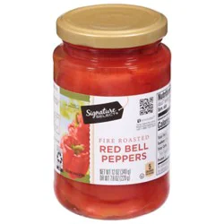 Signature Select Fire Roasted Red Bell Peppers - 12 Oz