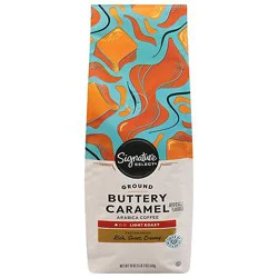 Signature Select Buttery Caramel Ground Coffee - 18 Oz