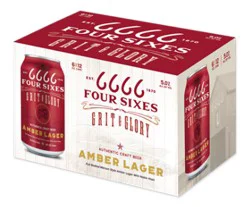 6666s Outpost Craft Beer Authentic Texas Amber Lager In Cans - 6-12 Fl. Oz.