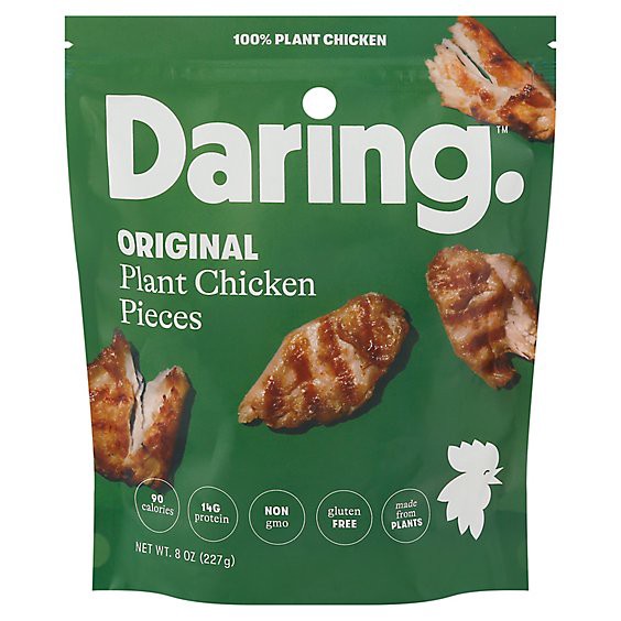 slide 1 of 1, Daring Chicken Meatless Pieces - 8 Oz, 8 oz
