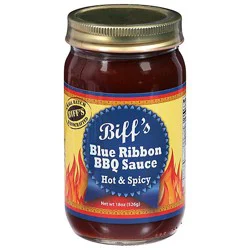 Biff's Blue Ribbon Hot & Spicy Bbq Sauce - 18 Oz